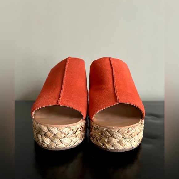 DOLCE VITA “LOVA” ORANGE SUEDE SLIDES SIZE 10 - Picture 5 of 13